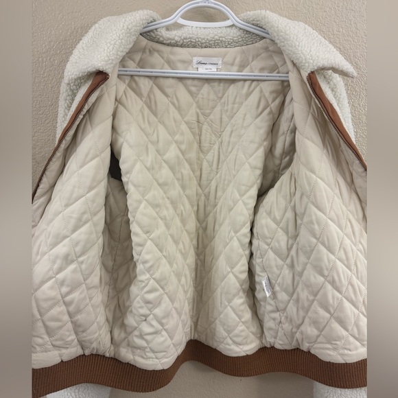 Lovers + Friends Revolve Simone Faux Fur Sherpa Quilted Jacket - Picture 7 of 9